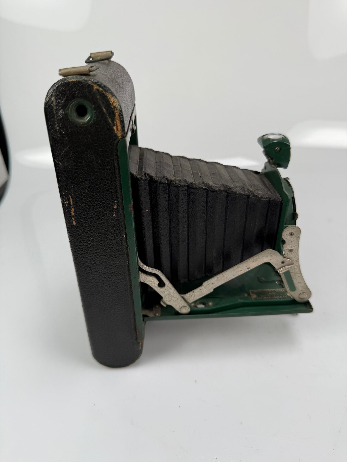 Kodak No. 1A Pocket Kodak Junior Green Folding Camera Black Bellows