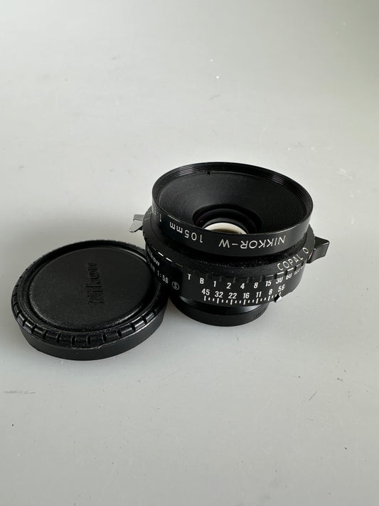 Nikon Nikkor W 105mm f5.6 S copal 1 large format lens