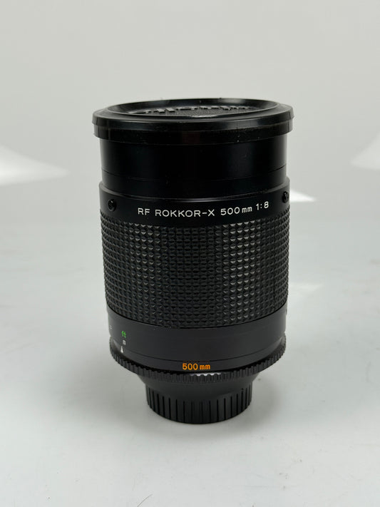 Minolta RF Rokkor 500mm F8 MF Reflex Mirror Lens SR/MD
