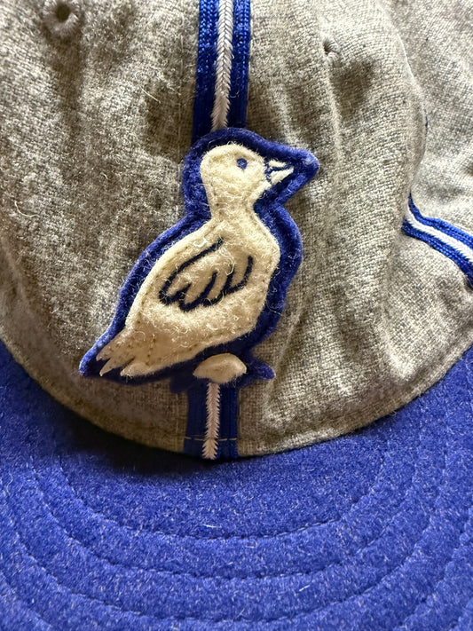Ebbets Field Flannels Dayton Ducks Vintage Blue baseball hat size 7 1/2