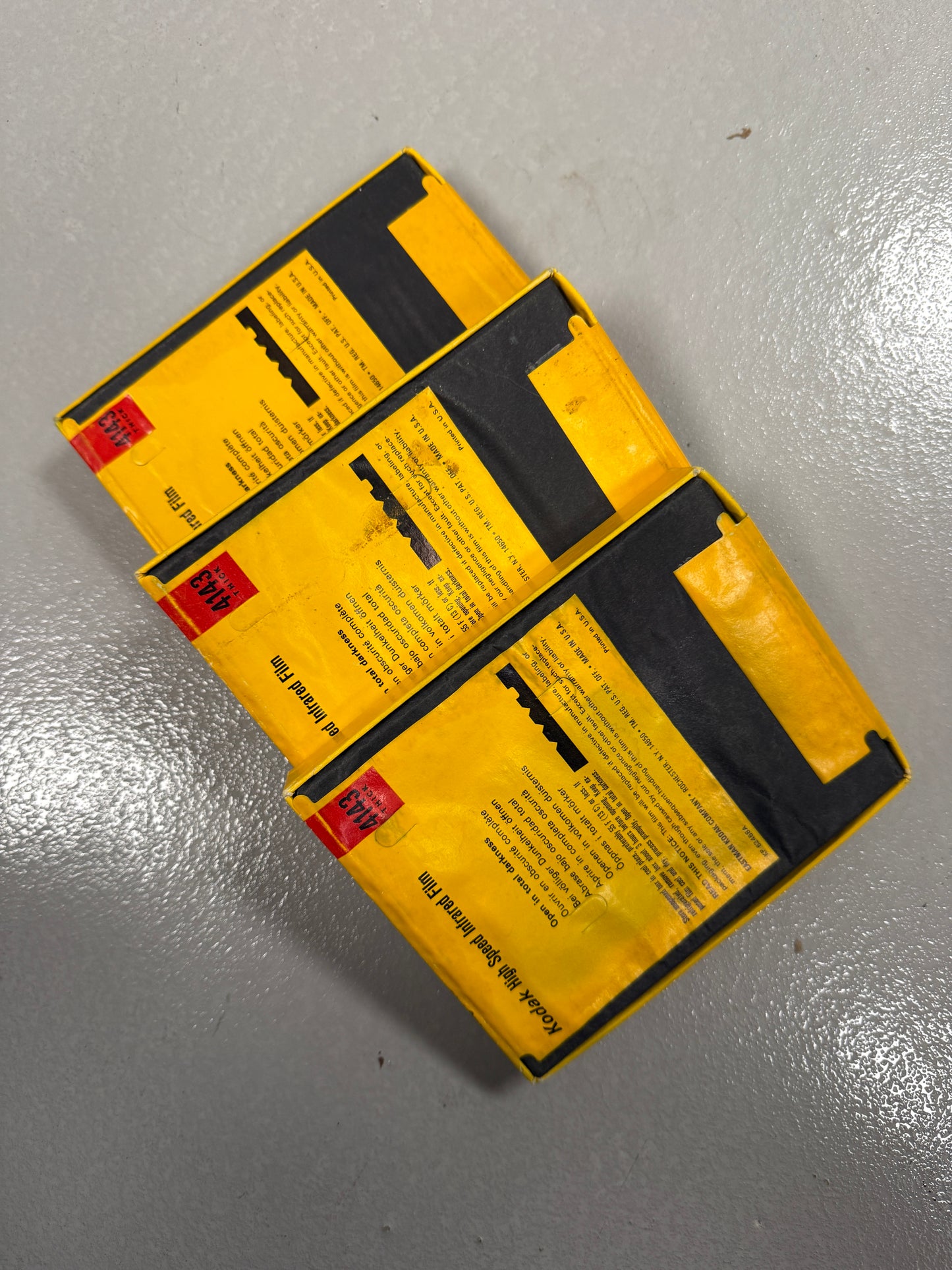 Expired 4x5 KODAK 4143 High Speed Infrared Large Format Film lot of 75 sheets