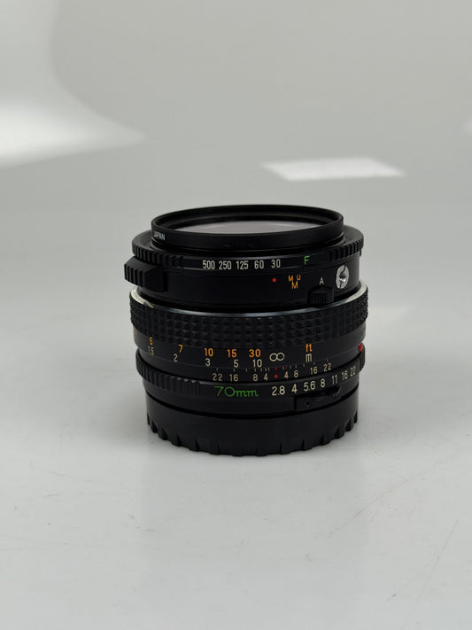 Mamiya Sekor C 70mm f2.8 Lens LS Shutter for M645 1000S super