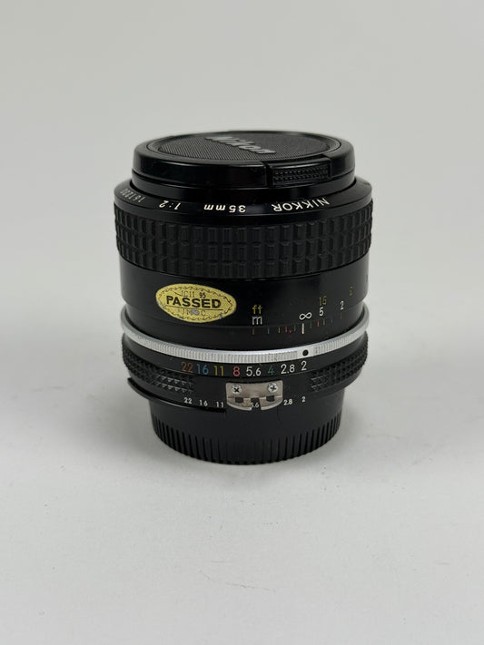 Nikon 35mm f2 AI NIKKOR manual Lens film