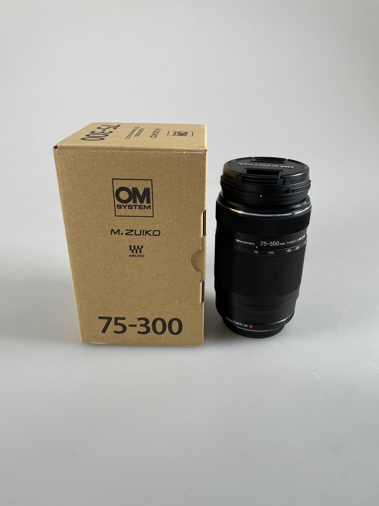 Olympus OM SYSTEM M.Zuiko Digital ED 75-300mm f4.8-6.7 II Lens with Box