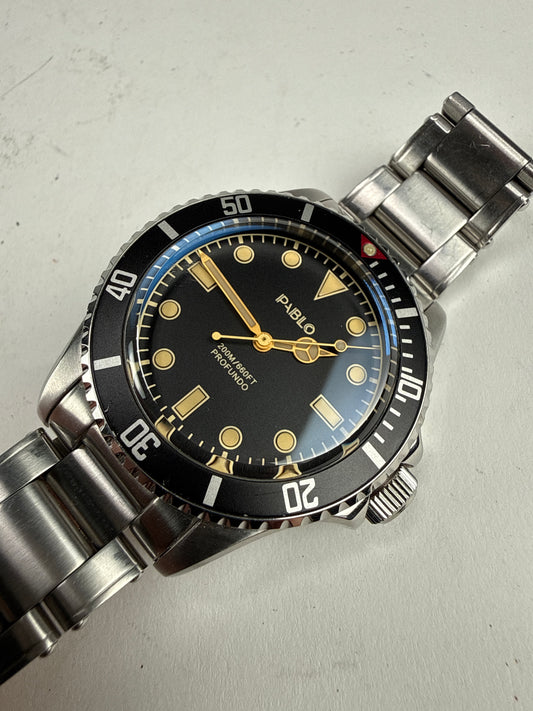 PABLO profundo eta2824-2 steel automatic dive watch