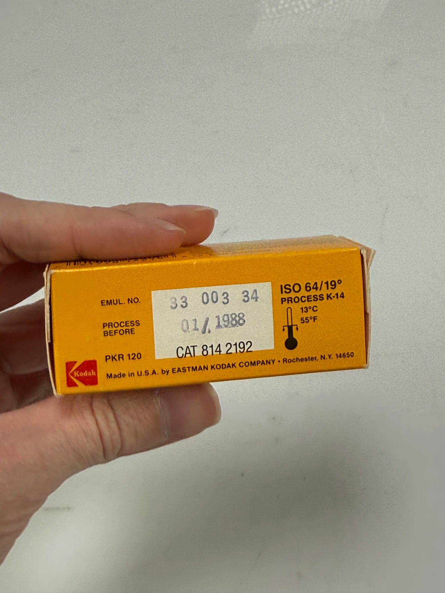 Kodak Kodachrome 64 Professional Color Reversal Film PKR 120