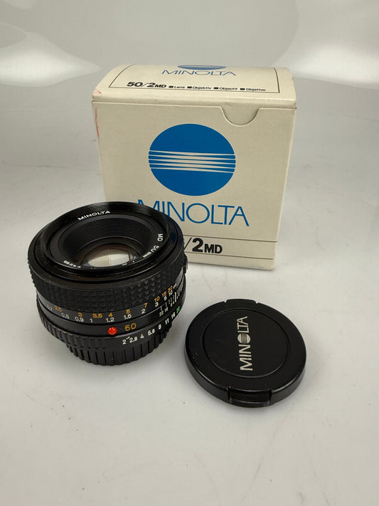 Minolta MD 50mm f2 film camera Lens