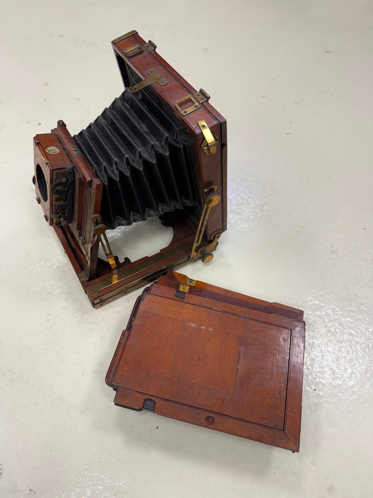 Houghton Tropical Triple Victo PLATE Large format CAMERA with holders