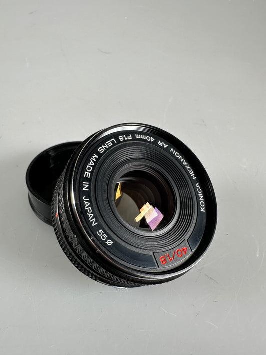 Konica 40mm f1.8 Hexanon AR AE Lens
