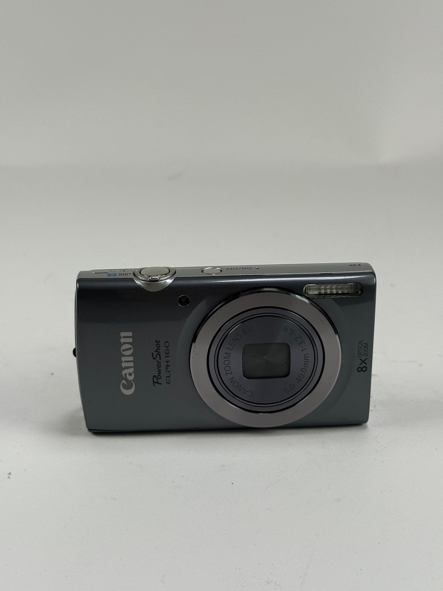 Canon PowerShot ELPH 160 Digital Camera Digicam 8x Optical Zoom Grey Gray