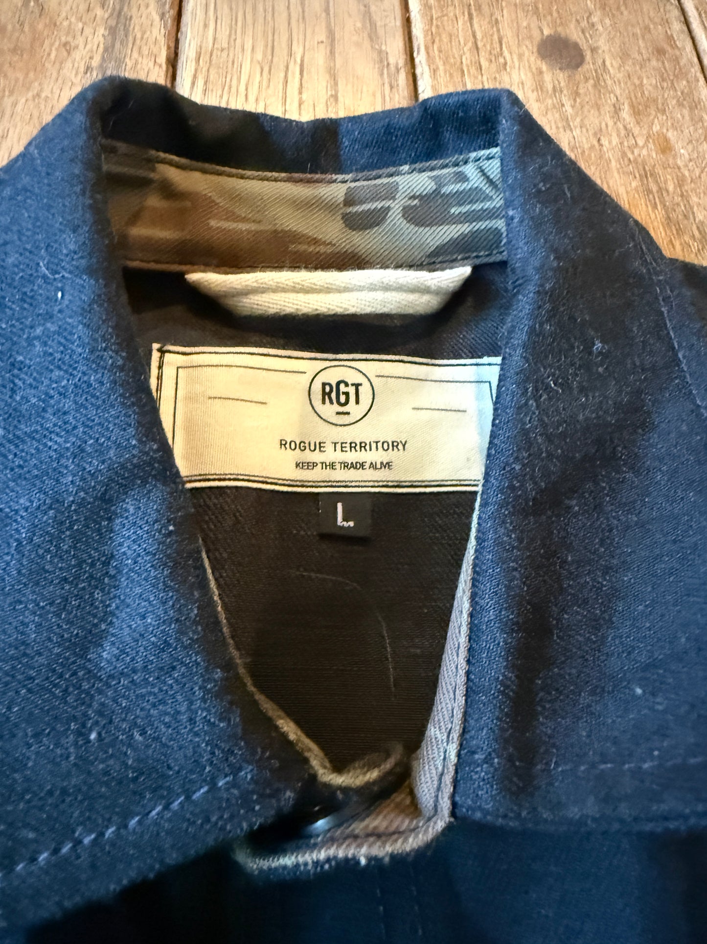 Rogue Territory RGT Japanese Black Denim Service Shirt Jacket $295 – Large