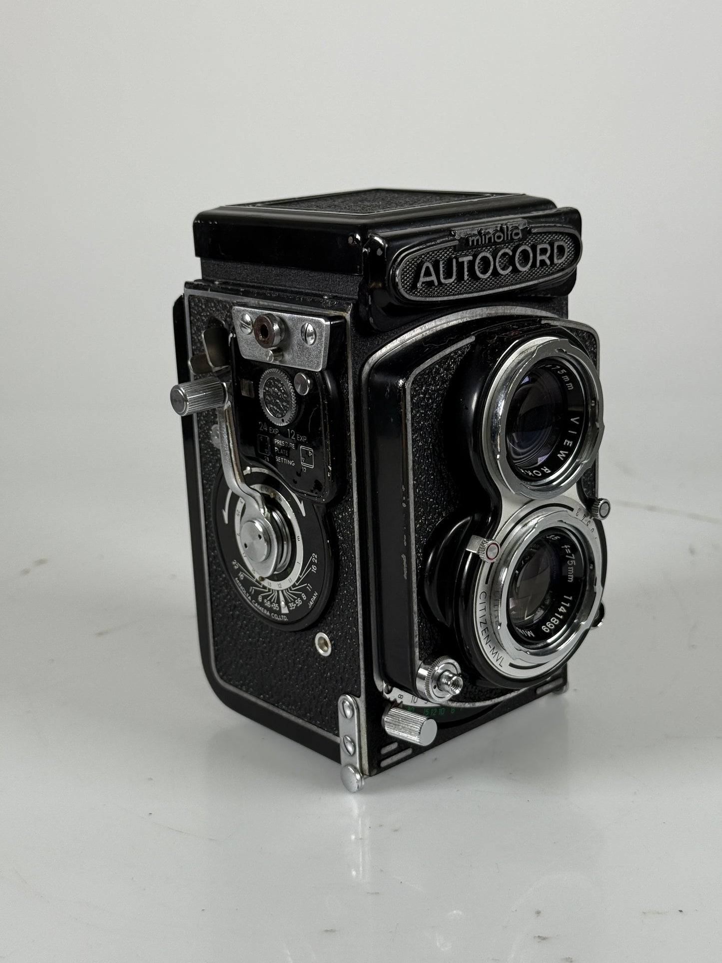 Minolta AUTOCORD TLR Camera Rokkor 75mm f3.5 Lens