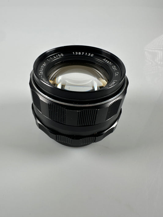 Pentax 50mm F/1.4 M42 8 elements Asahi Super Takumar Lens