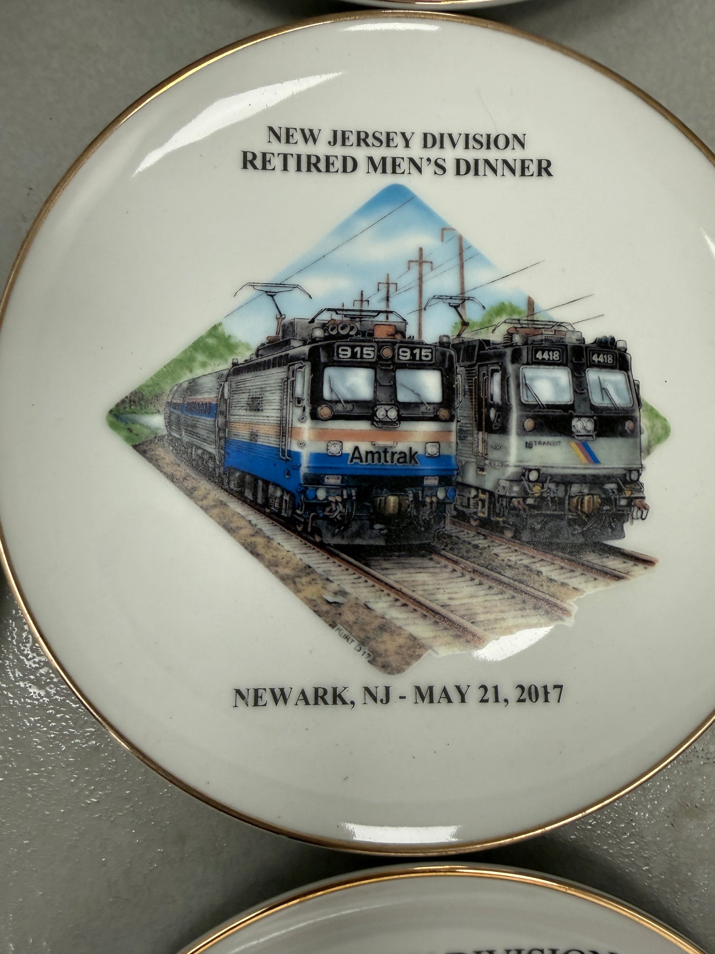 Lot of 11 New Jersey Division Trenton Pennsylvania Railroad commemorative Plates