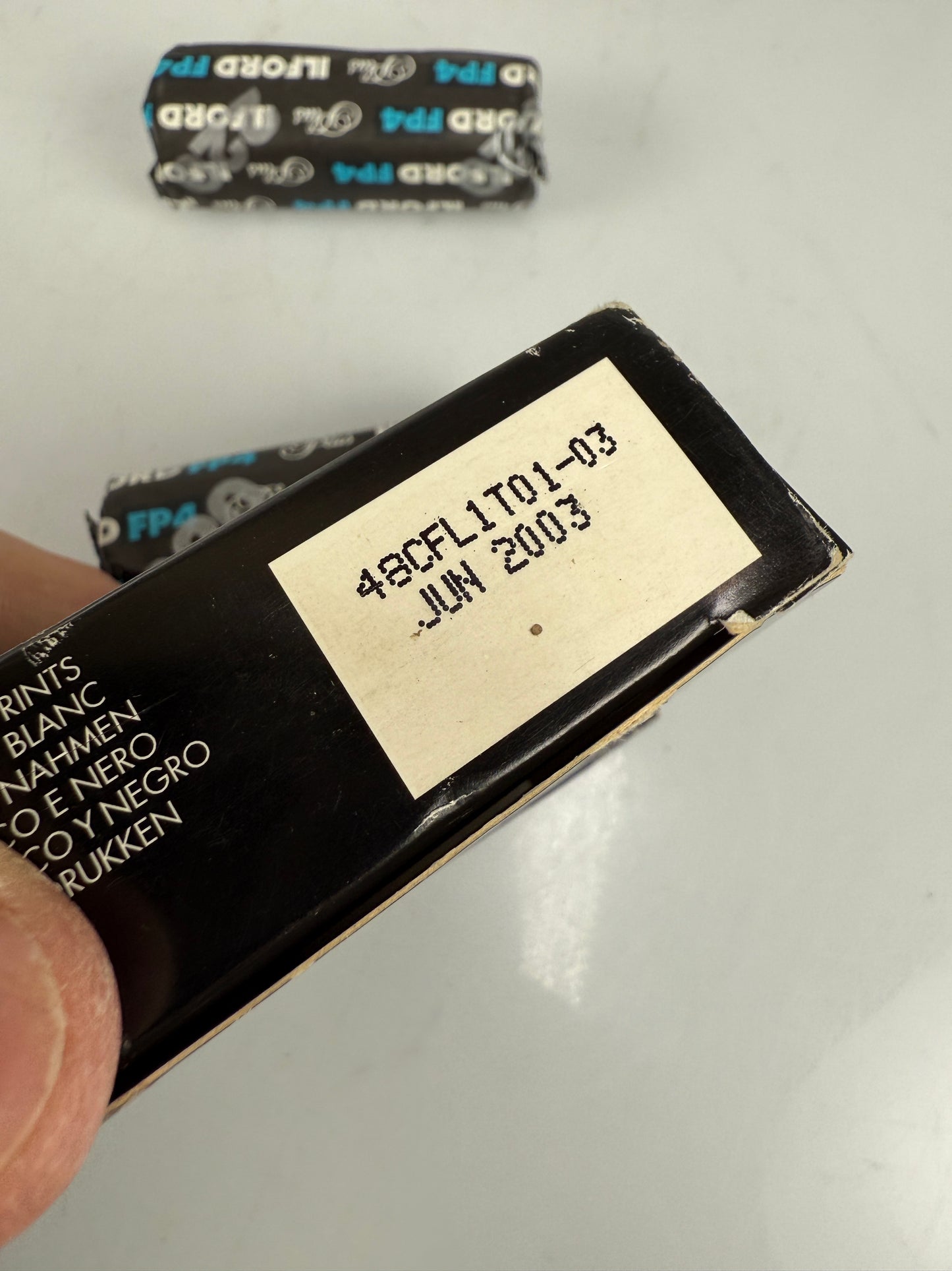 Ilford FP4 Plus 220 black and white medium format film 2003