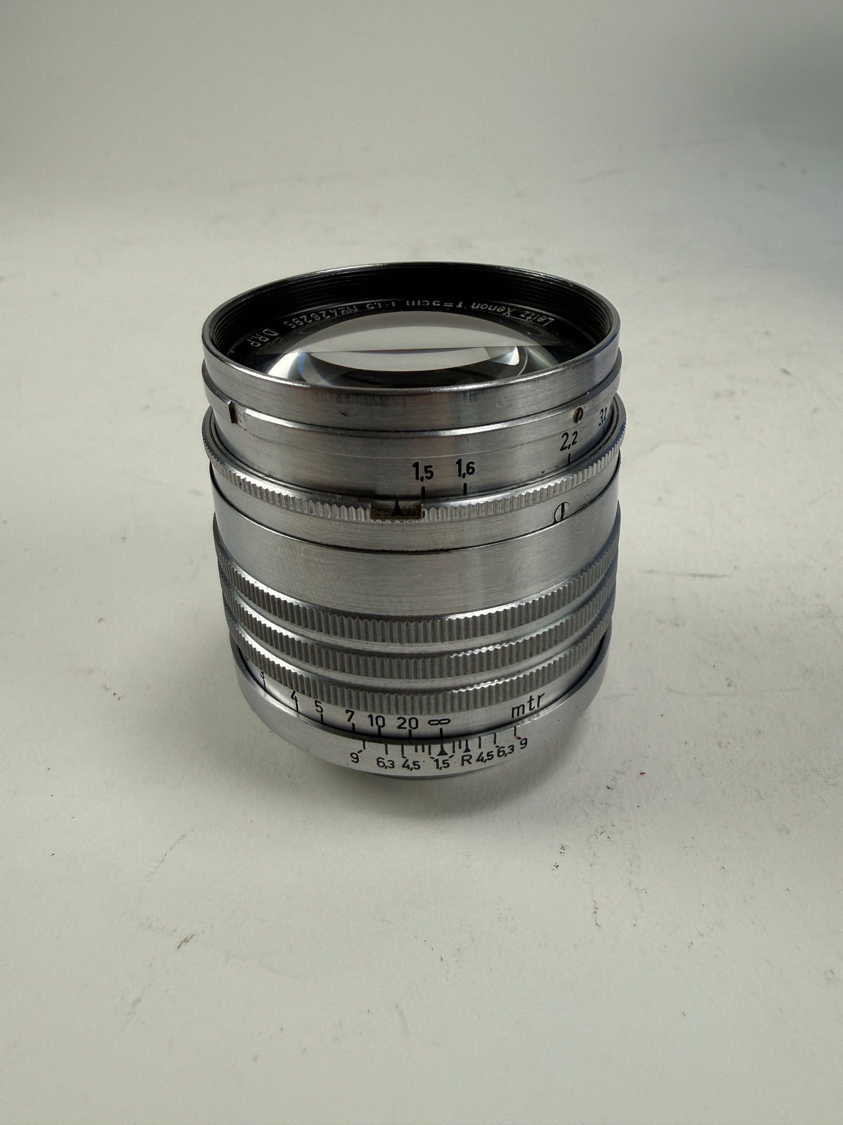 Leica leitz Xenon 5cm 50mm F1.5 1.5 LENS screw ltm m39 3 rings