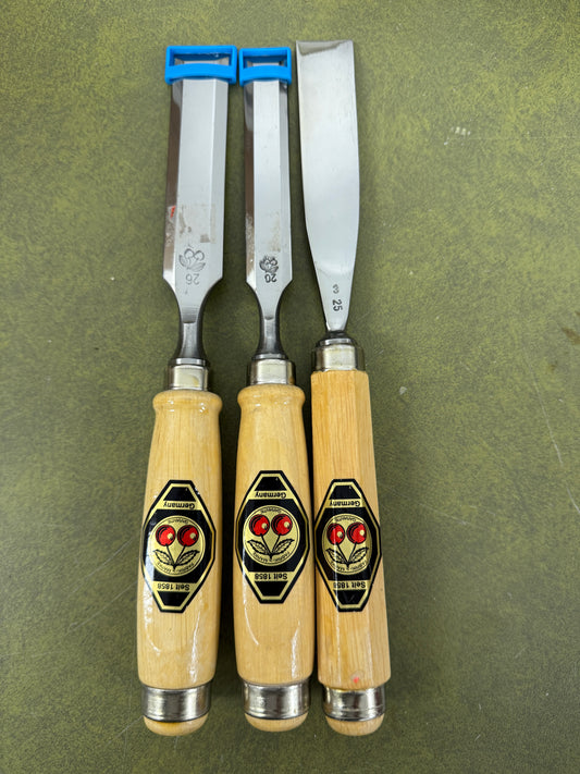 Two Cherries Carving Tool Set of 3, Quality German Made Tools chisel