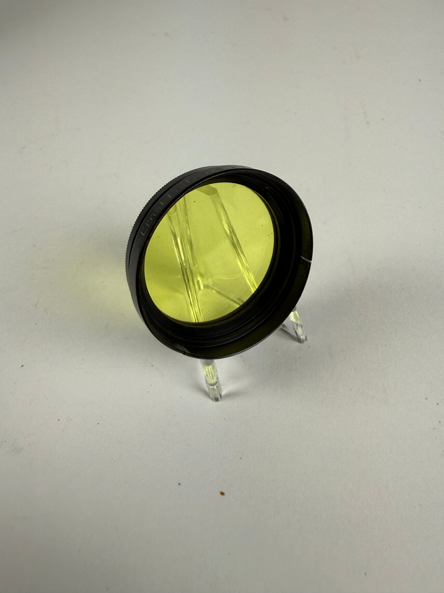 Leitz Leica Black A36 Yellow 1 Contrast Camera Lens Filter - Summitar push on 36mm