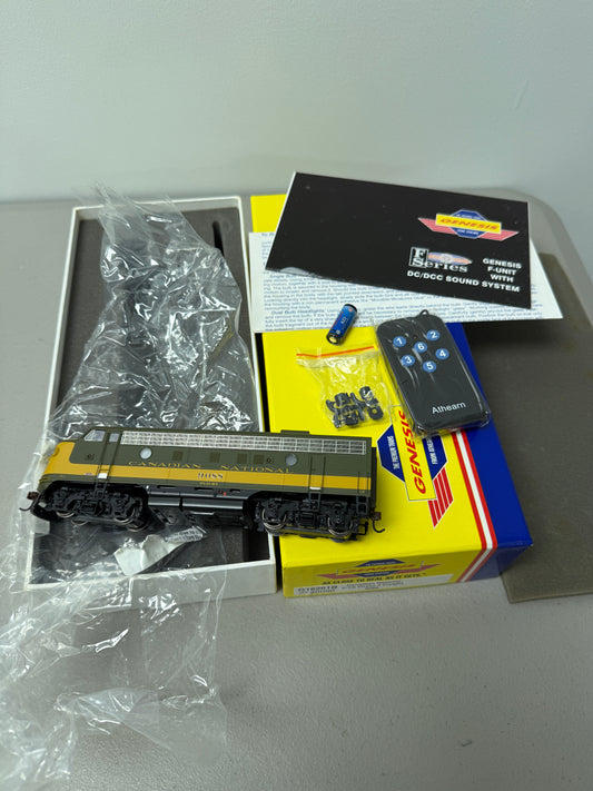 HO Genesis G16261B 9088 Canadian National F7A Phase 2 Freight With Sound