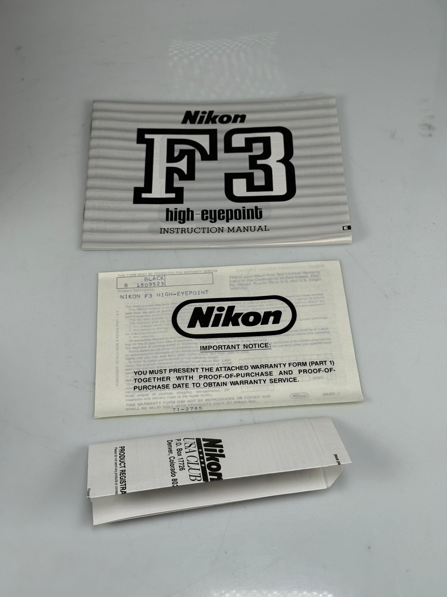 Nikon F3HP HP 35mm Professional Film Camera Body MINT