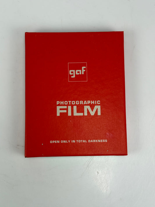 GAF 4X5 25 Sheets Photographic Sheet Film Gafstar Film Type V Superpan Class L