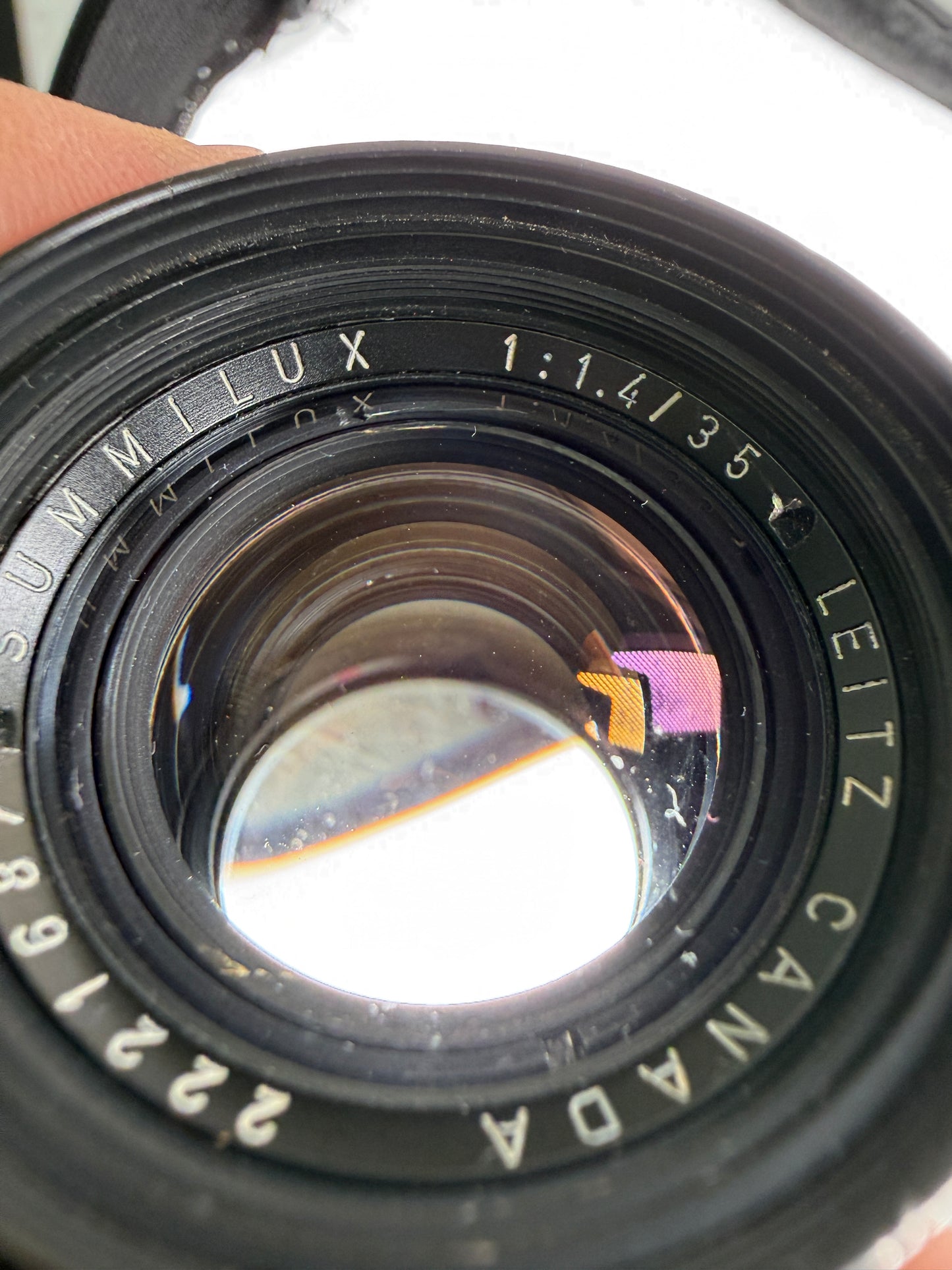 Leica Summilux-M 35mm f1.4 Pre Asph Lens with Black Paint Infinity Lock RARE