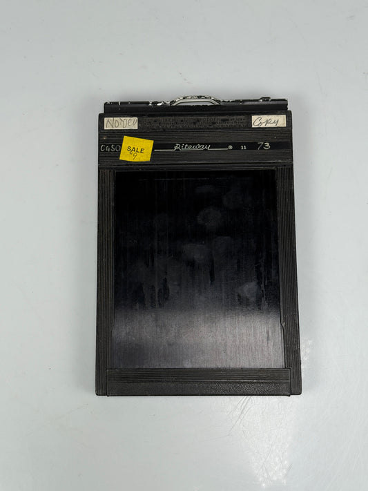 Riteway plastic 4x5 Film holder for large format cameras lot of 3
