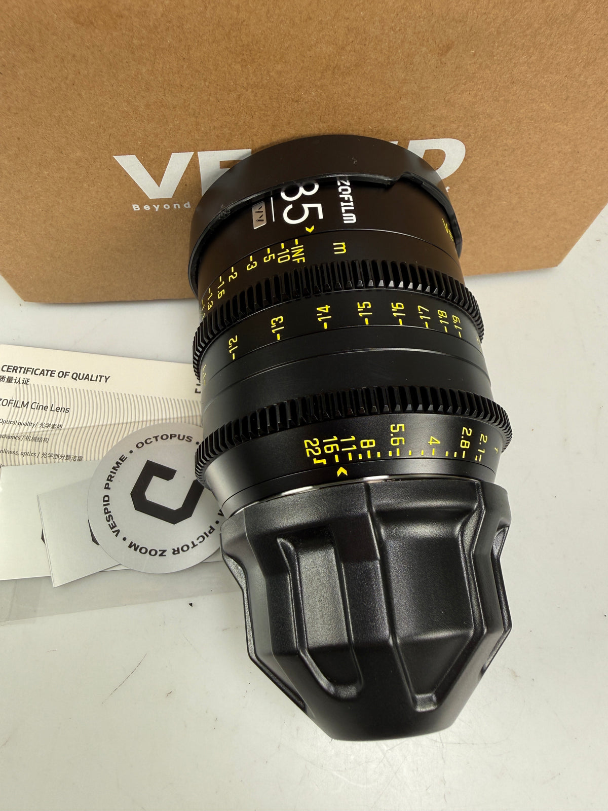 DZOFilm Vespid 35mm T2.1 Prime Lens (ARRI PL, Feet)