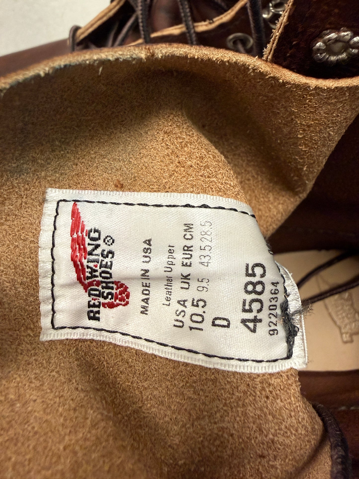 Red Wing Shoes Logger Leather Work Boots Brown Mid-Calf Size 10.5 D Men's