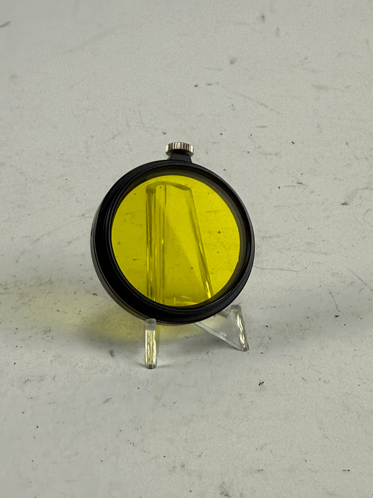 Leitz Leica Black A36 Yellow 2 Contrast Camera Lens Filter - Summitar push on 36mm