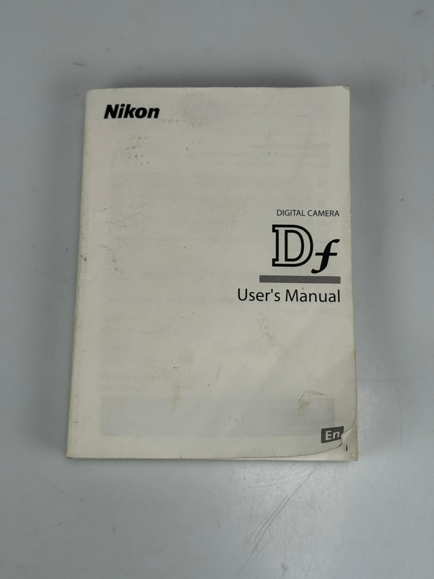 Nikon DF Genuine Camera Instruction Book / Manual / User Guide In English