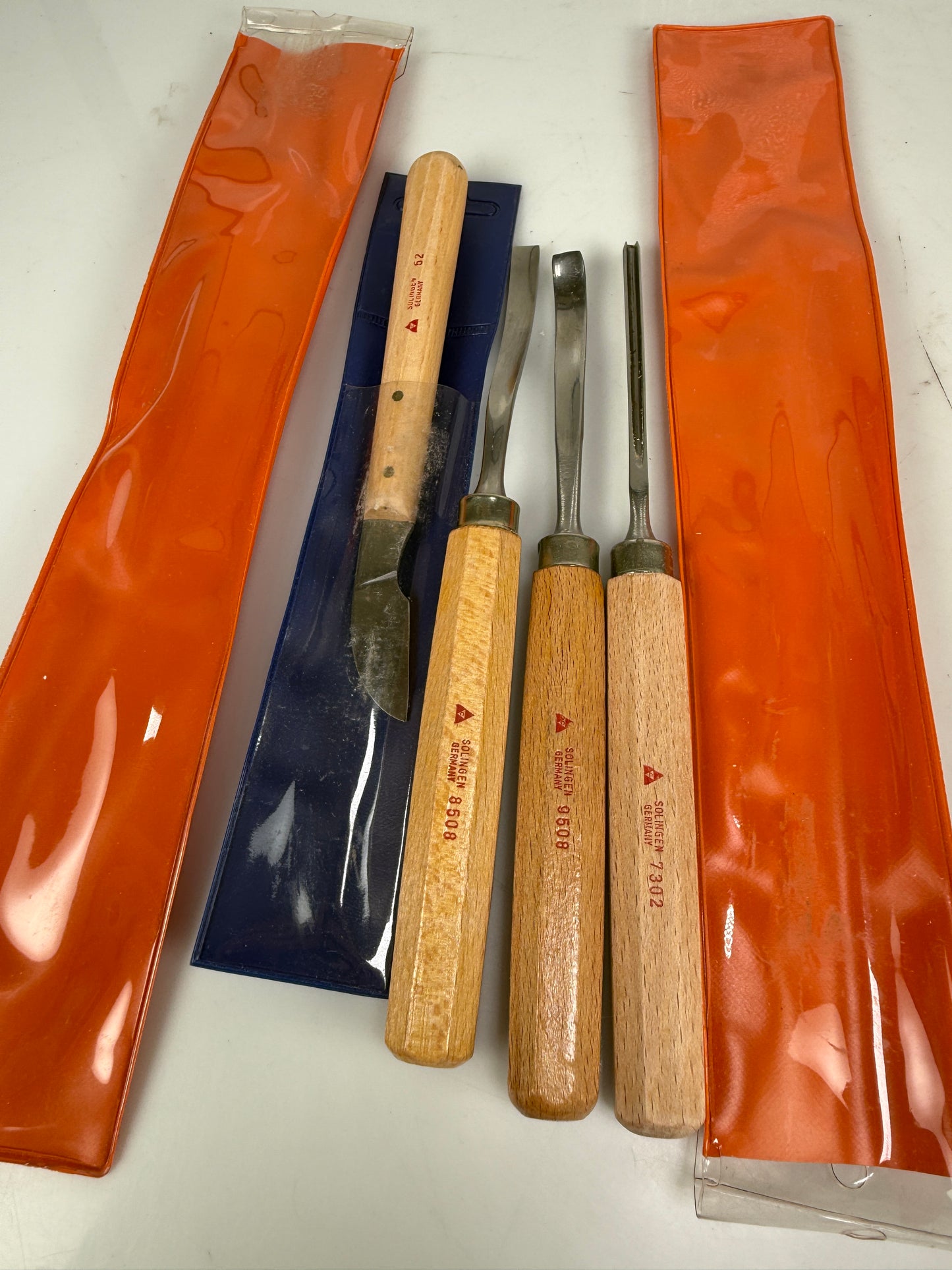 4 Solingen Carving Tools GERMAN made/Wood Craft Knives for Wood Carving