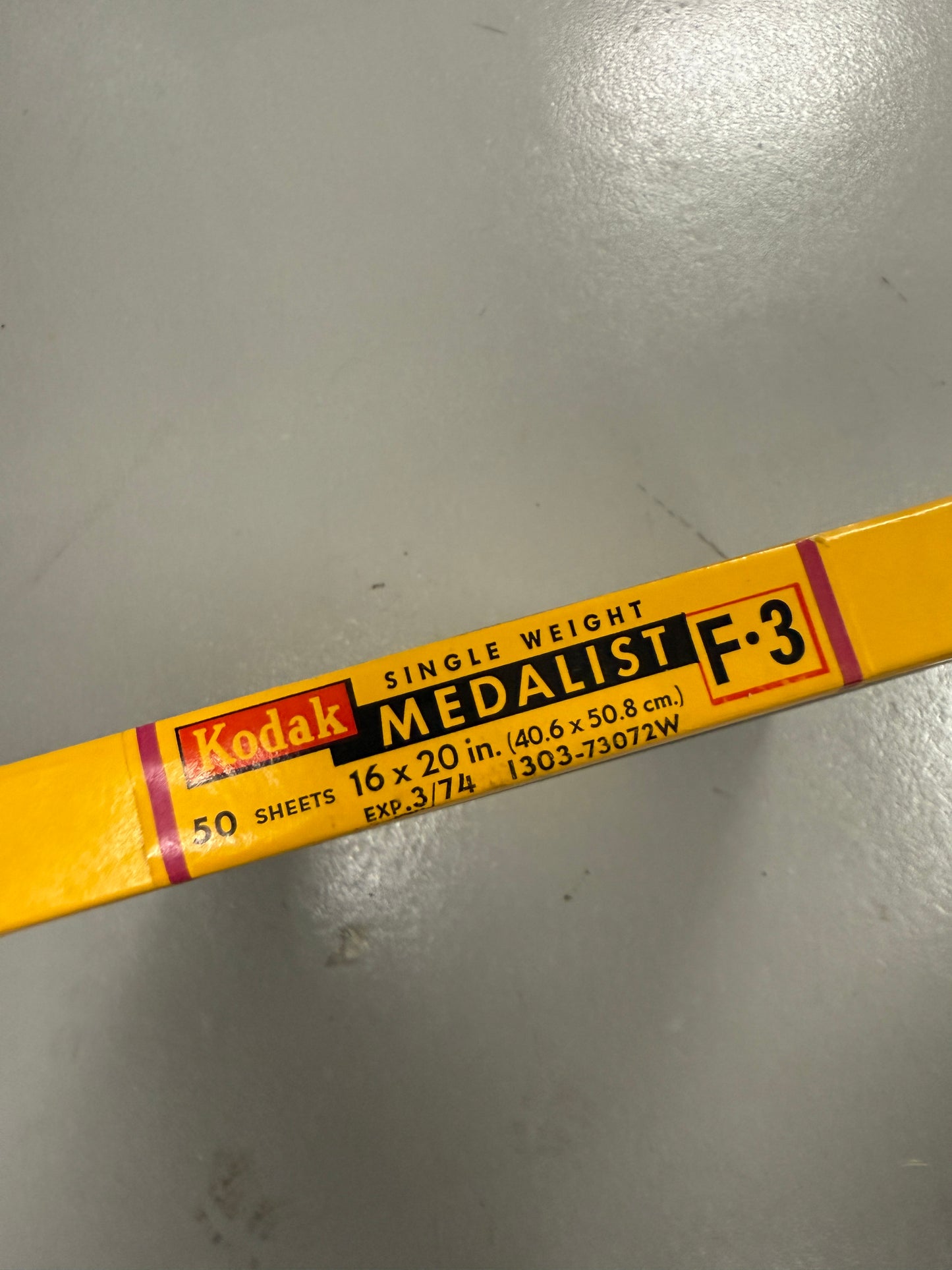 Kodak Medalist F3 Paper - 16x20 double weight