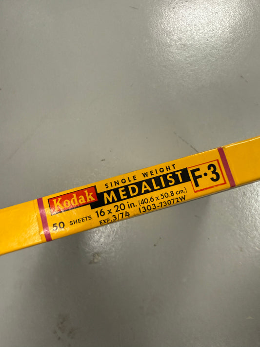 Kodak Medalist F3 Paper - 16x20 double weight
