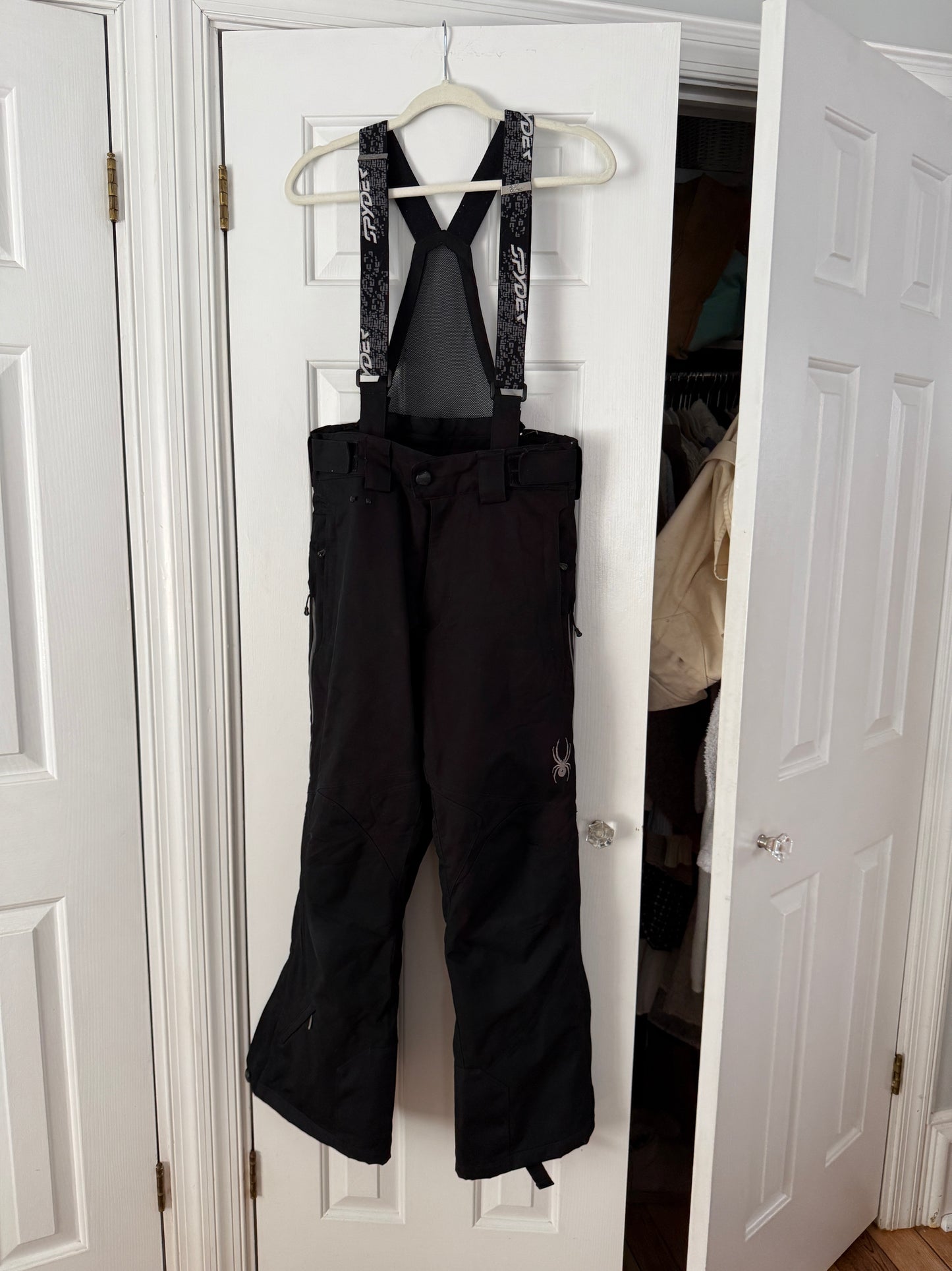 SPYDER Men size Small Black Thinsulate Dermizax Ski Snowboard Pants used