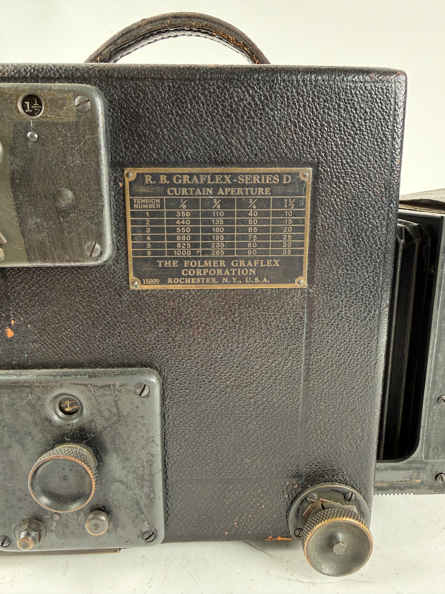 Graflex RB series D Curtain Aperture 3x4 Camera w/ Kodak 6 1/2 inch lens