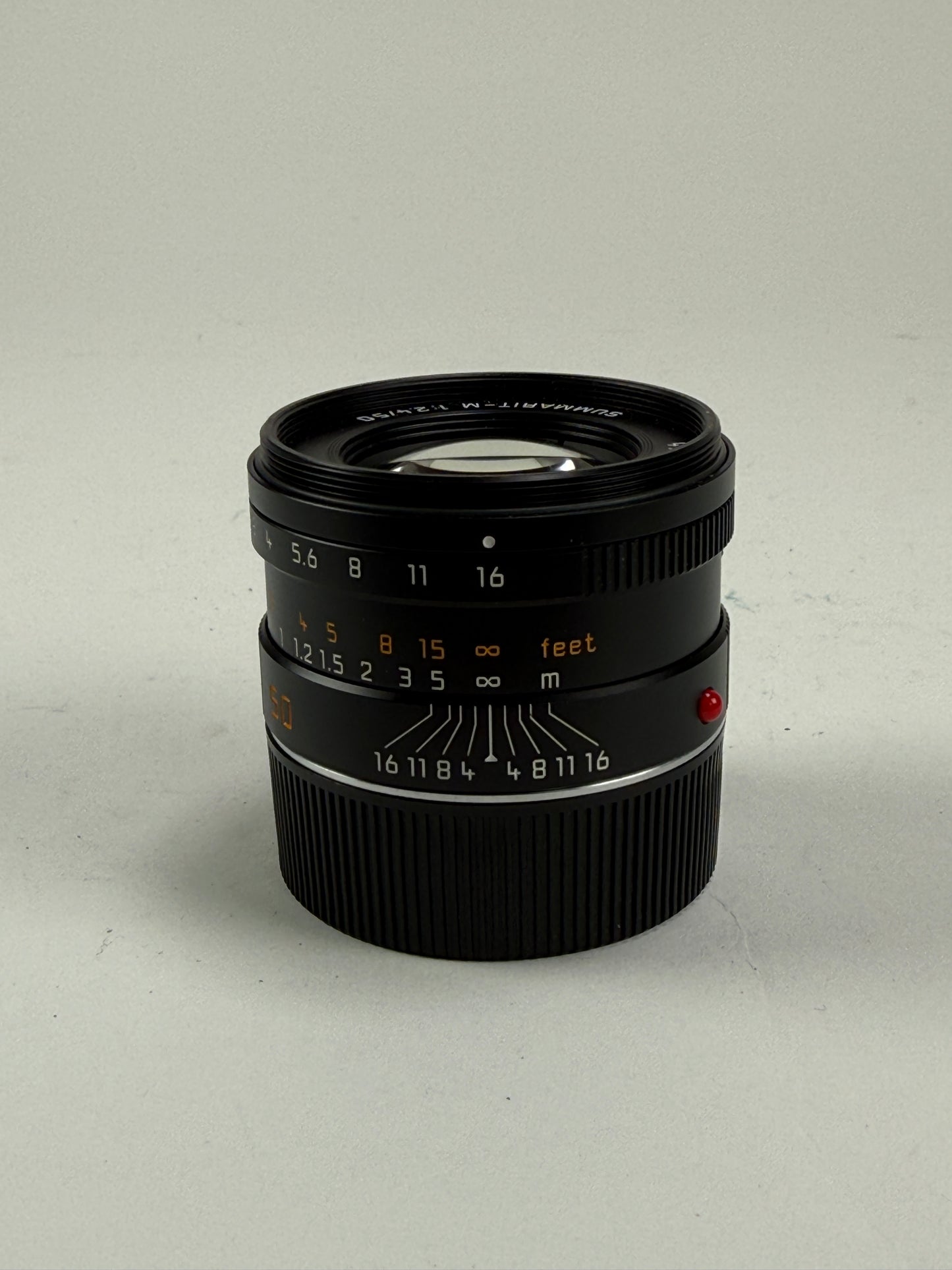 Leica Summarit-M 50mm F2.4 Black (Leica M) 11680 w/ hood