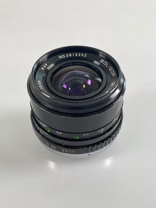 Soligor Lens 28mm F2.8 Lens C/D contax yashica CY Mount