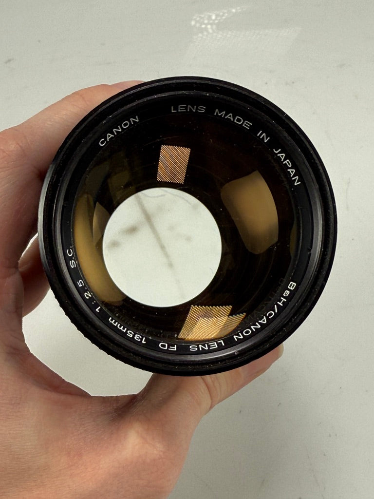 CANON B&H Bell Howell 135mm f2.5 SC Breech Mount FD Lens RARE