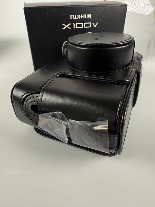 Genuine Fujifilm X100V Camera Original Leather Black Case