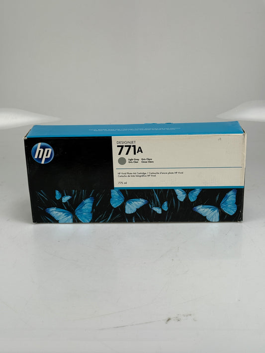 HP 771A B6Y22A Light Gray DesignJet Ink Cartridge - Z6200 - Genuine OEM 11/2019
