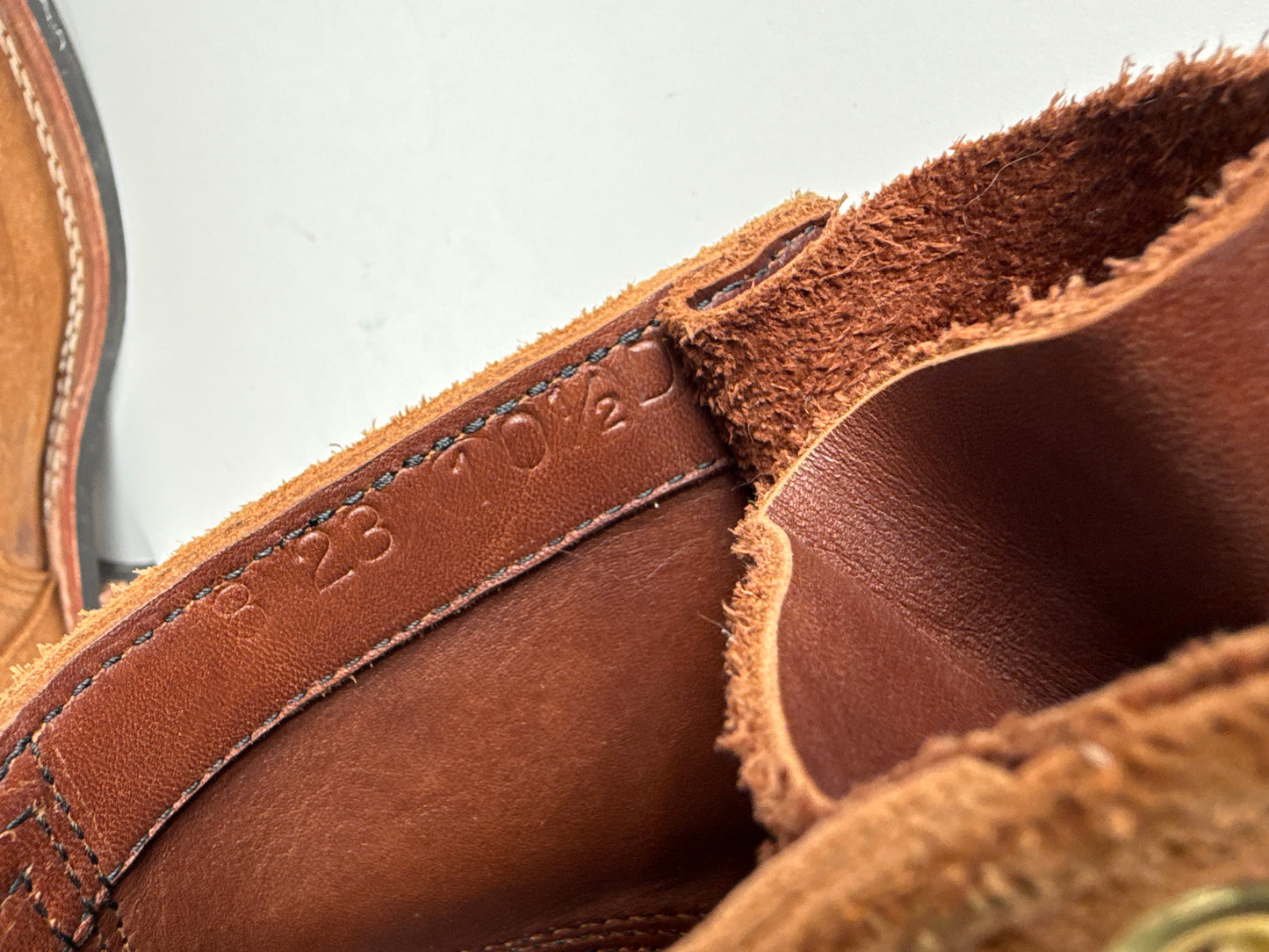 Nick's Boots Light Brown Roughout Suede Leather Boots Size 10.5D