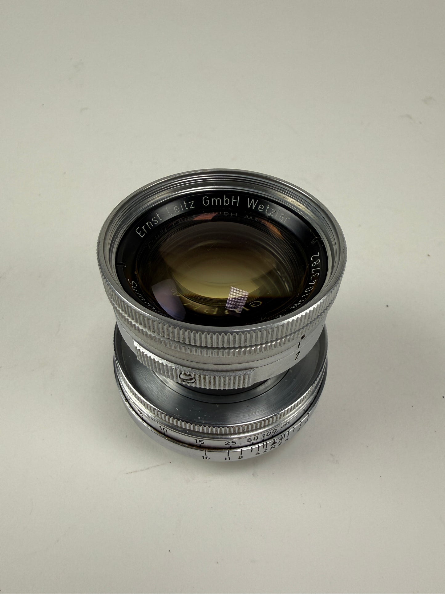 Leica 50mm f2 Summicron Radioactive L39 LTM Screwmount Rangefinder Lens