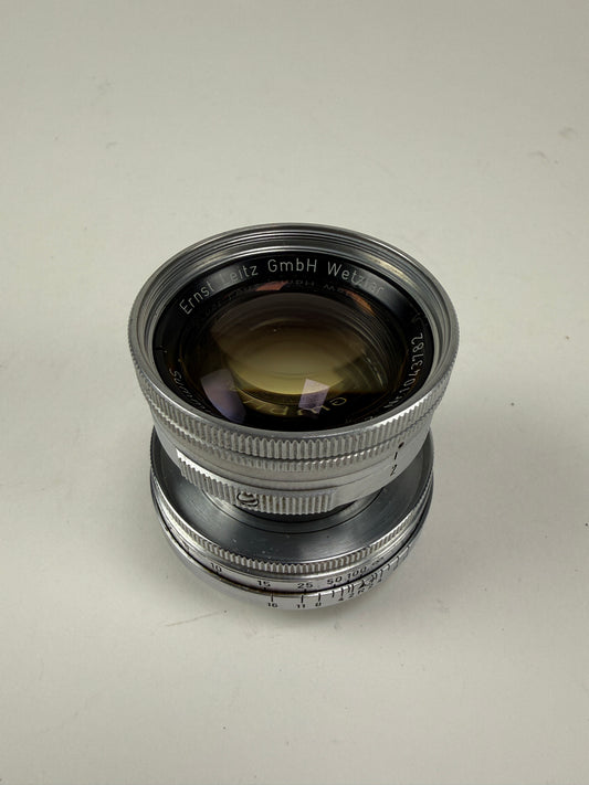 Leica 50mm f2 Summicron Radioactive L39 LTM Screwmount Rangefinder Lens
