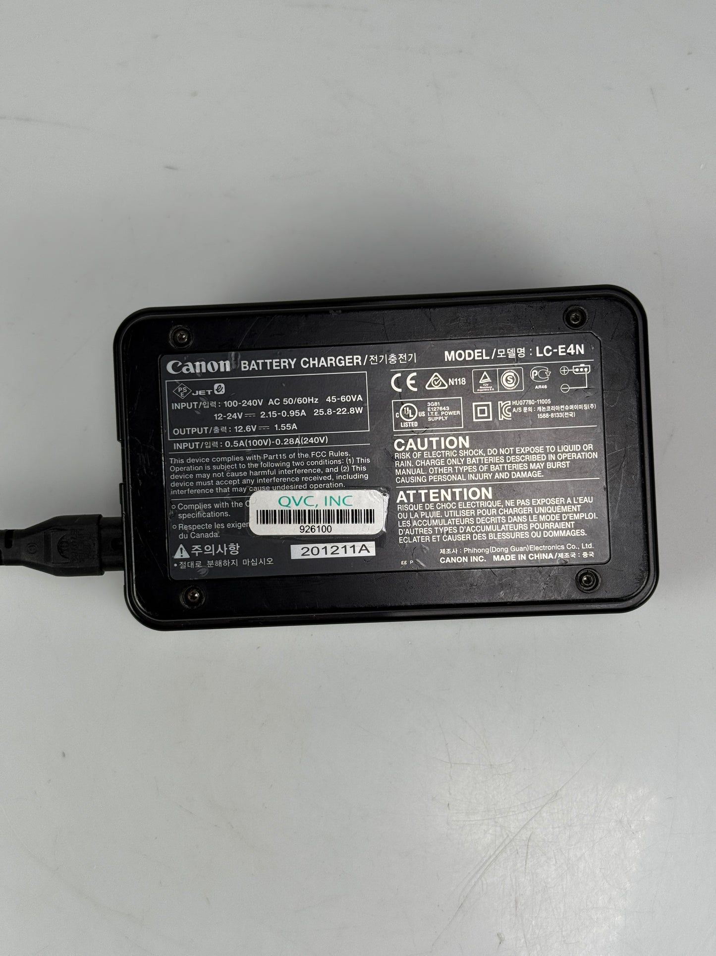 Canon Battery Charger LC-E4N Dual Charger For LP-E4 or LP-E4N Batteries