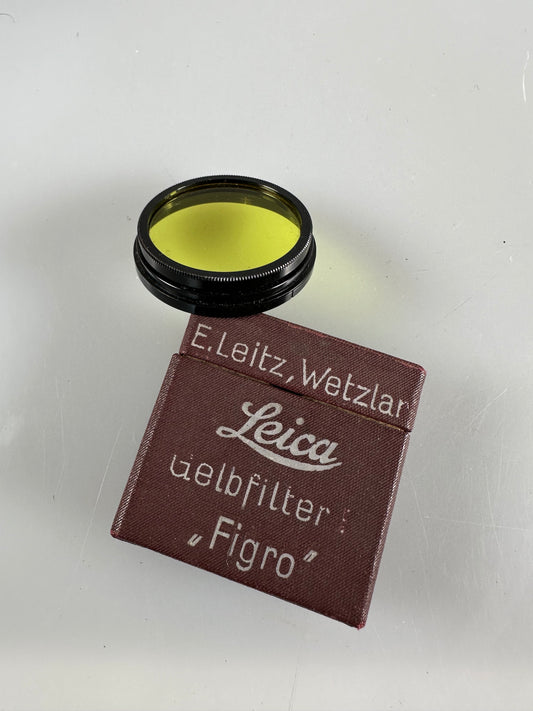 Leica Figam early type B Gelbfilter No.1 yellow Filter 36mm push on