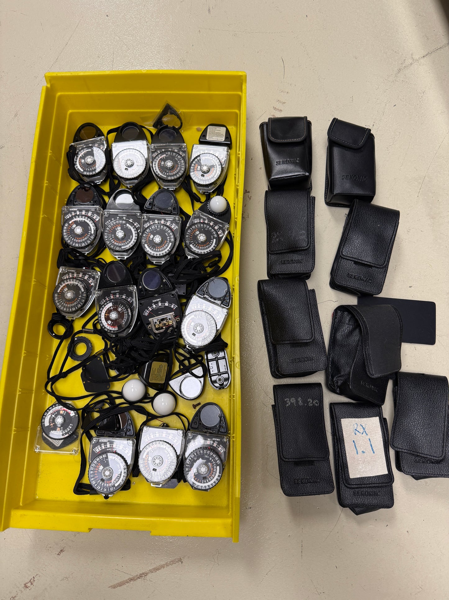 Sekonic studio deluxe light meter parts lot of 15 398A, 398M