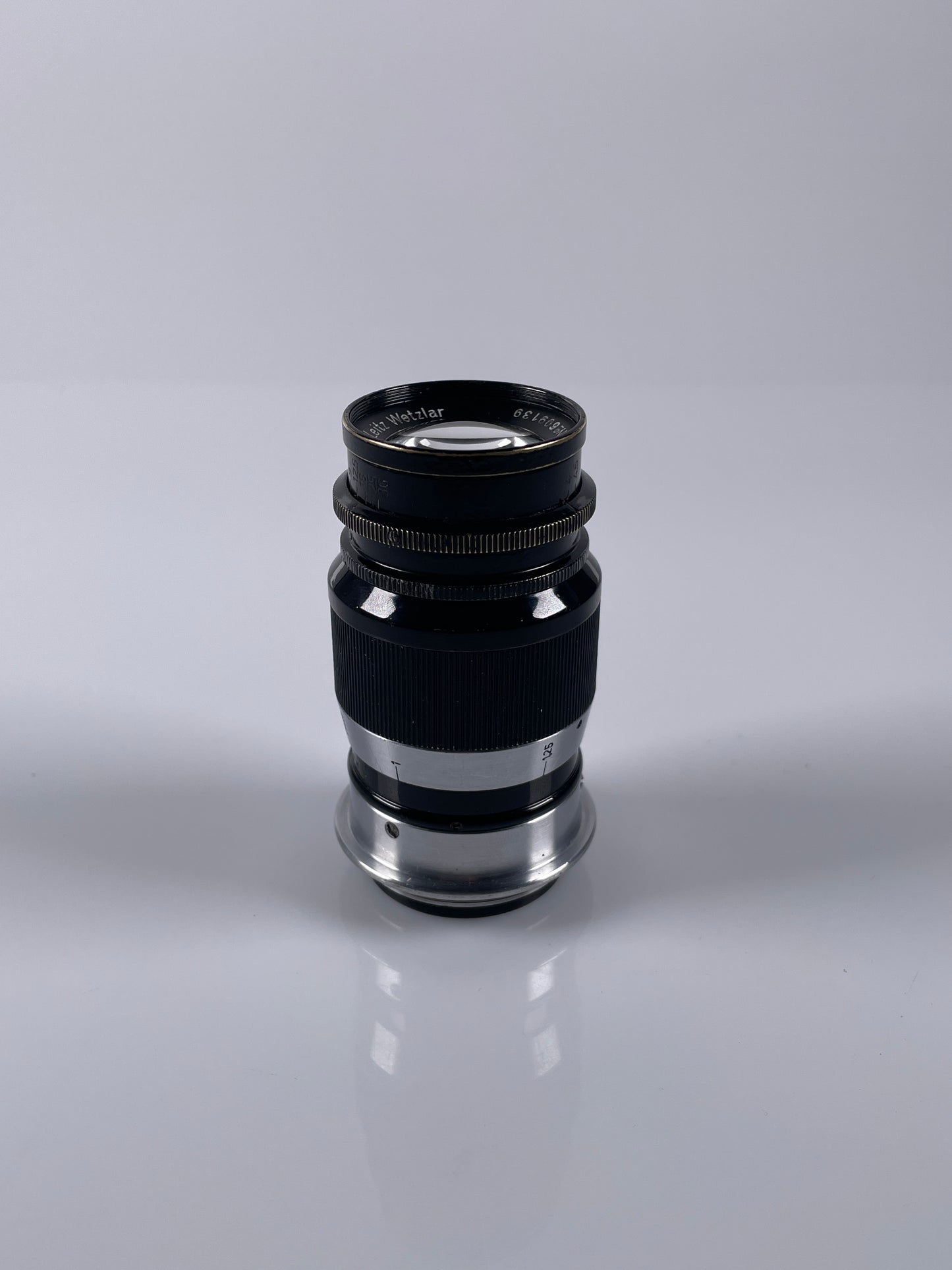 Leica Elmar 90mm 9cm f4 Black Ltm screwmount lens