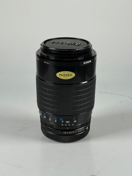 Kiron Kino 105mm f2.8 Macro 1:1 Manual Prime Lens, Canon FD Mount