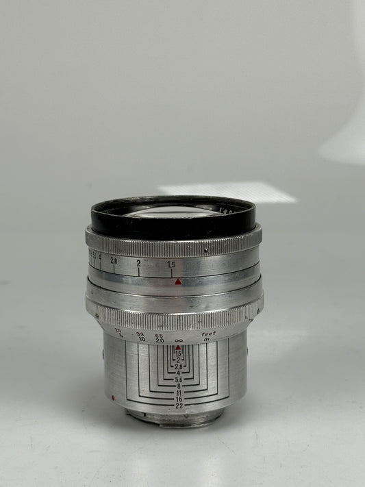 Carl Zeiss Jena Biotar 7.5cm f/1.5 75mm RED T exakta